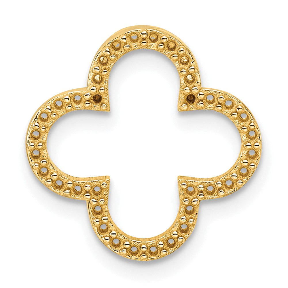 Polished;14k Yellow gold;Hidden bail
