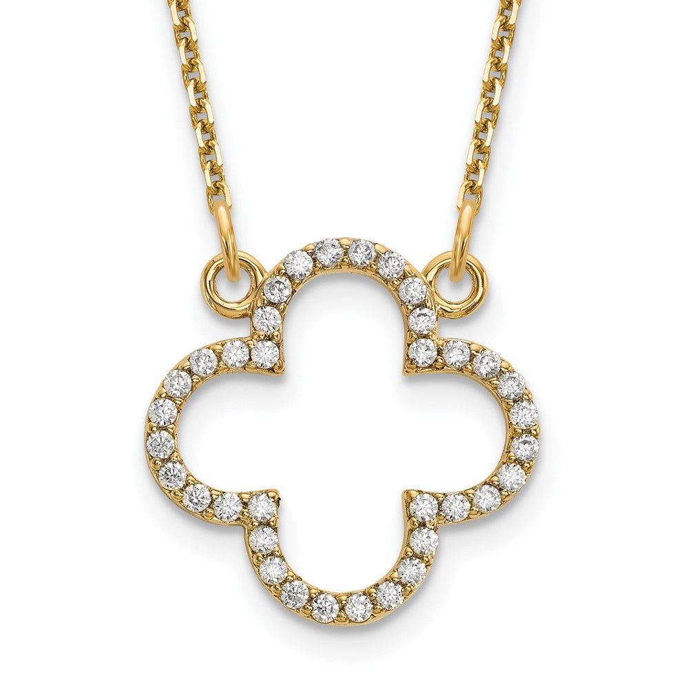 14k Yellow gold;Lobster;Diamond;A quality;18in chain
