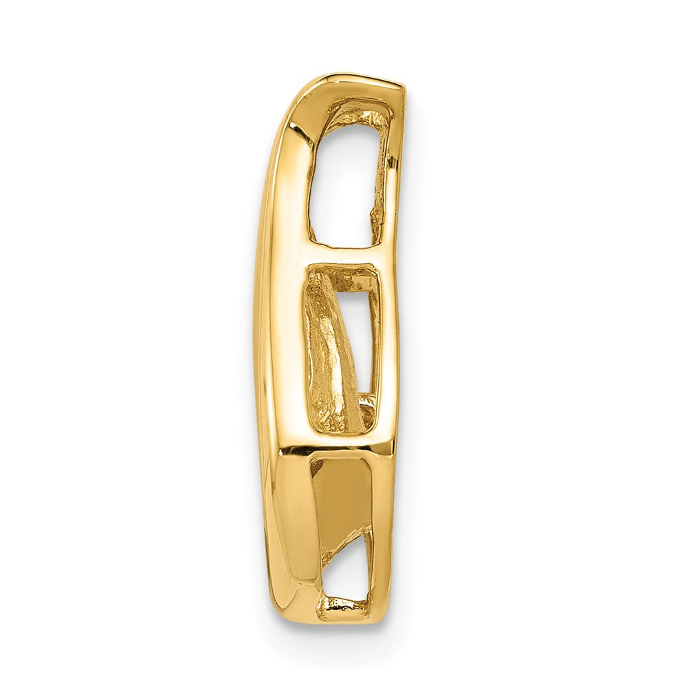 14k Complete 3.4mm A Diamond Teardrop-Shape Chain Slide