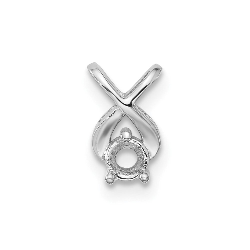 Casted;Polished;14K White gold;Avail. in 10k yellow gold;Avail. in 18k yellow gold;Avail. in 14k yellow gold;Avail. in platinum;Avail. in 10k white gold;Avail. in 18k white gold;Chain slide