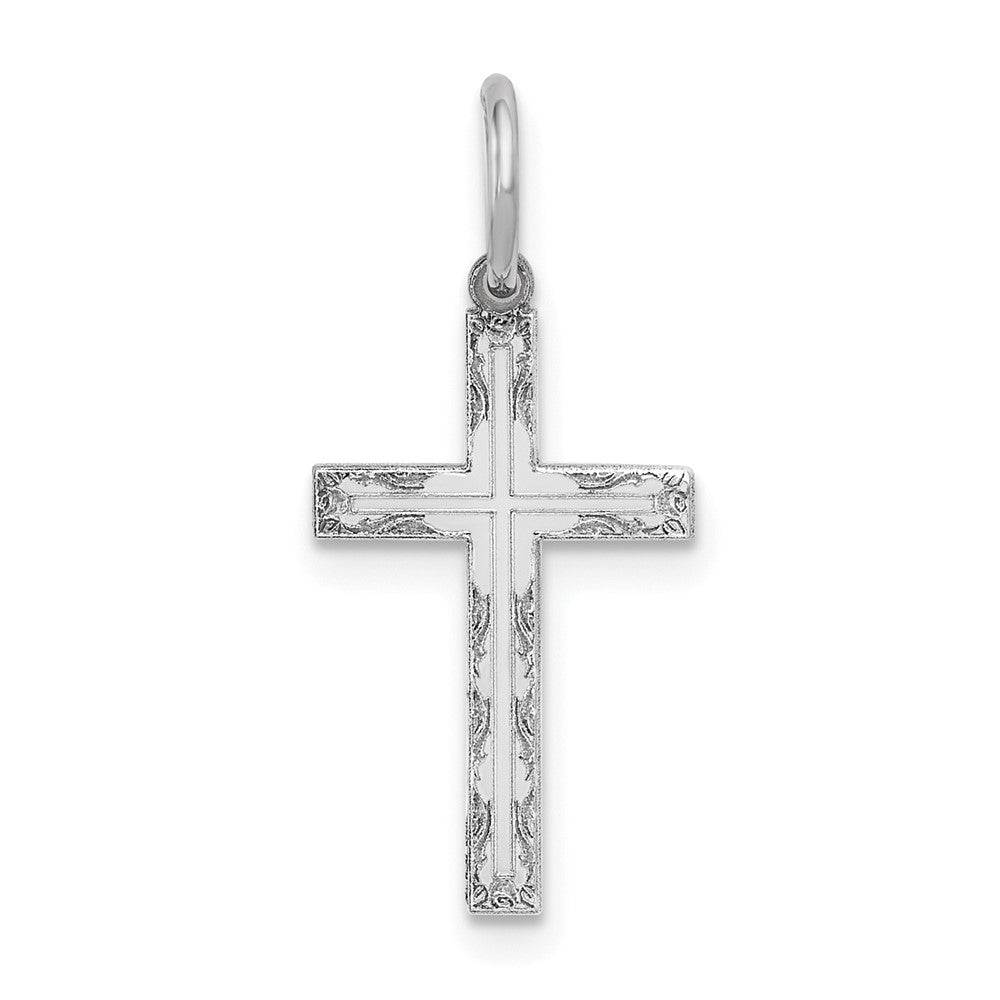 Solid;Polished;14K White gold;Stamped;Engravable;Polished back;Not engraveable;Laser Etched