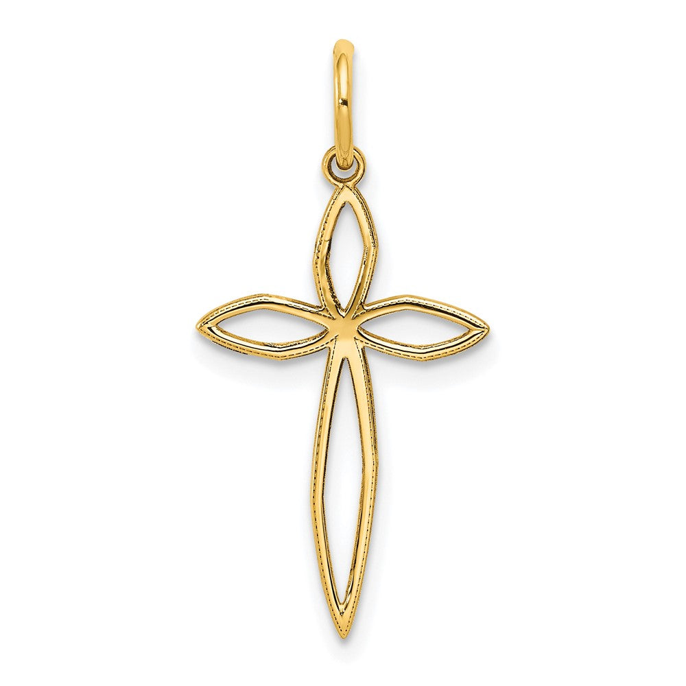 Solid;Polished;14k Yellow gold;Polished back