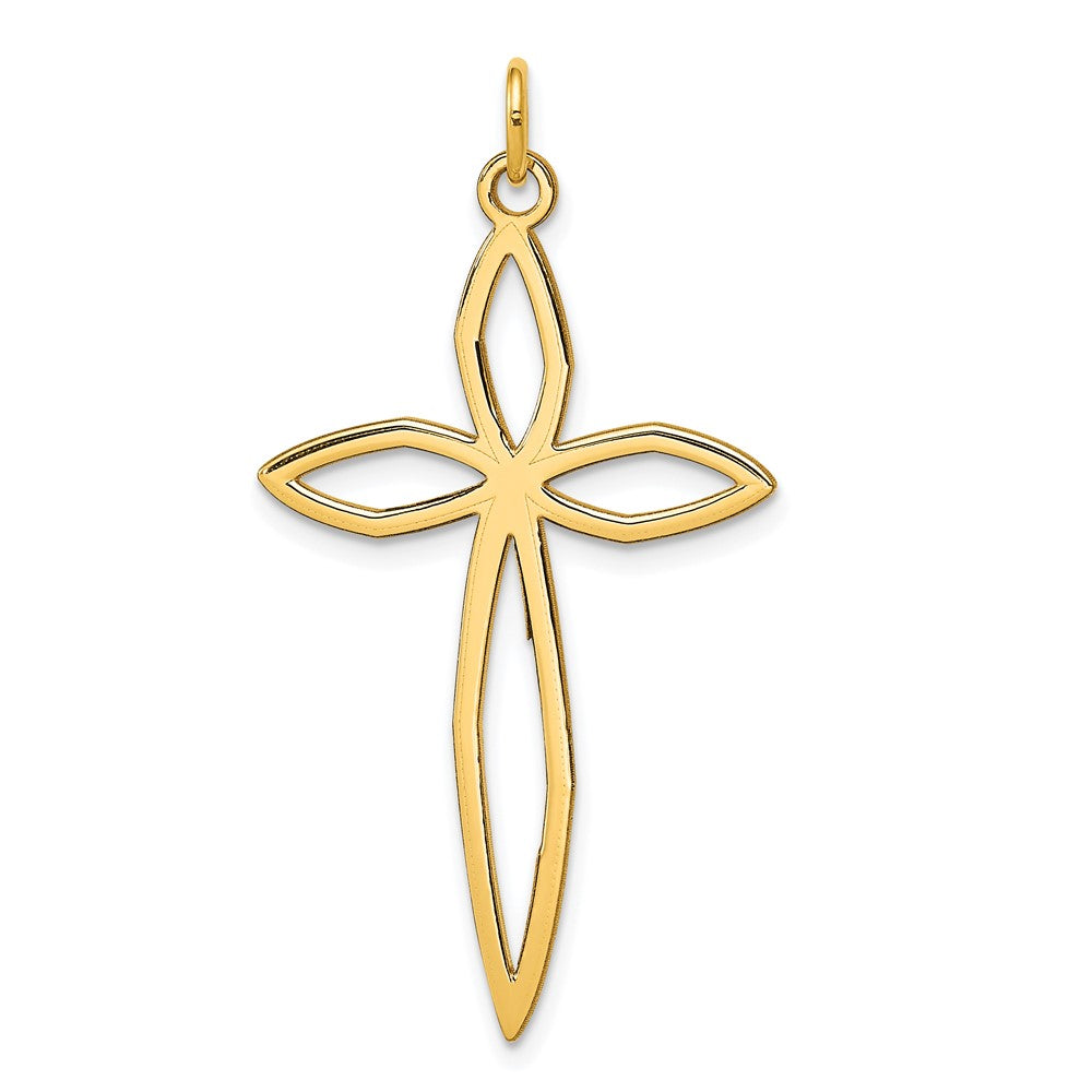Solid;Polished;14k Yellow gold;Polished back