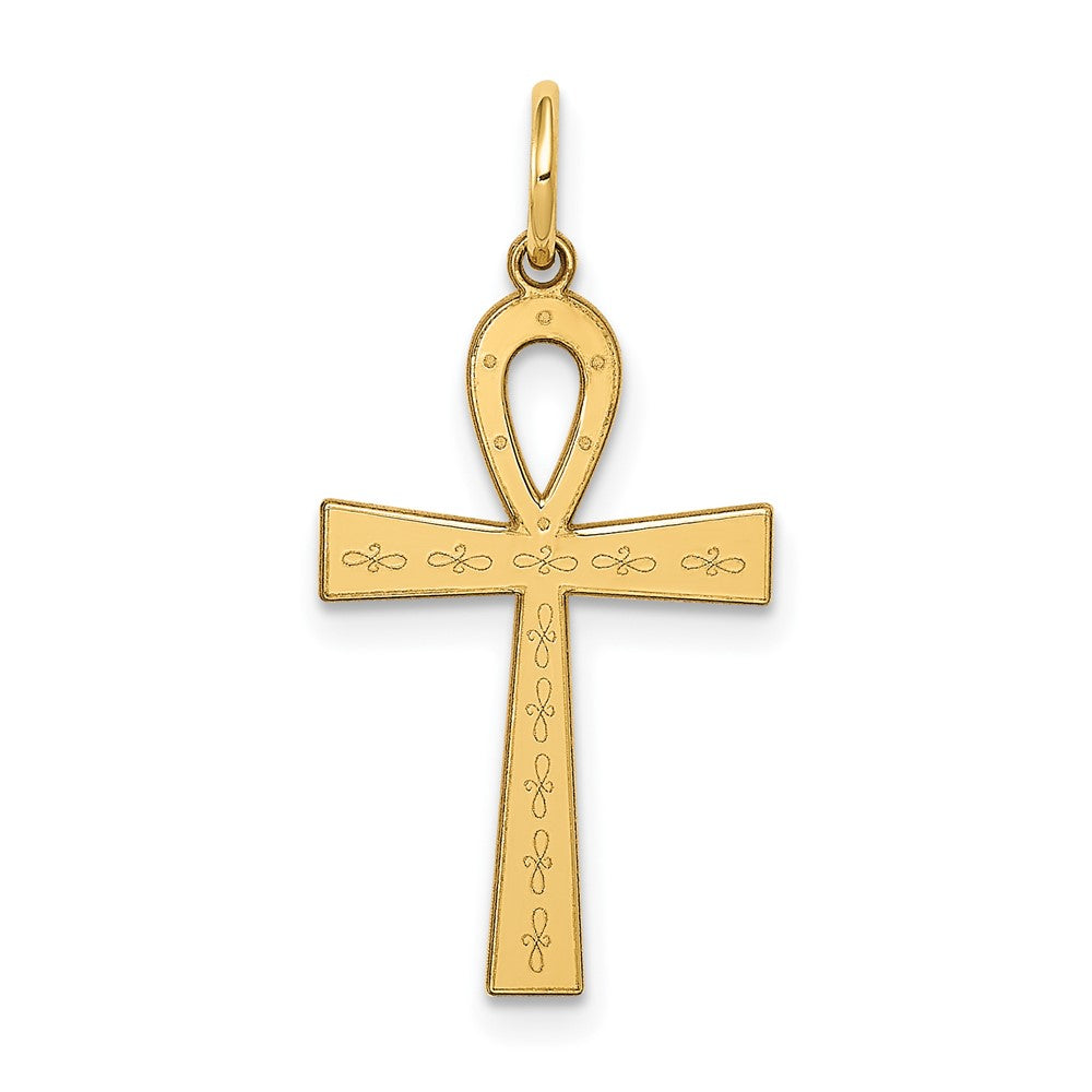 Solid;Polished;14k Yellow gold;Polished back