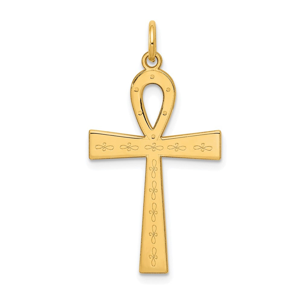 Solid;Polished;14k Yellow gold;Polished back