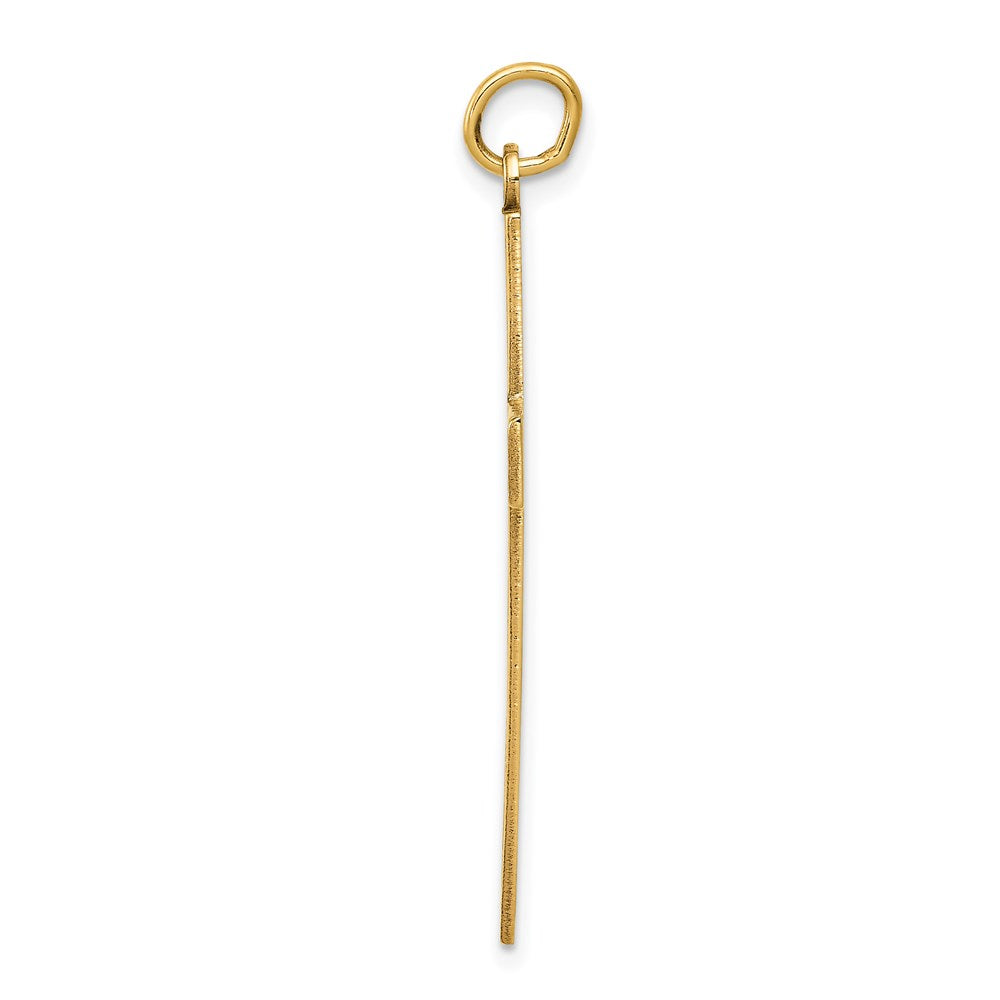 14K Laser Designed Ichthus Cross Charm