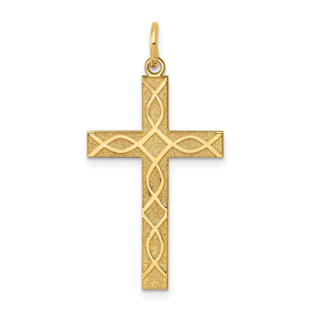 Solid;Polished;14k Yellow gold;Engravable;Polished back;Laser Etched