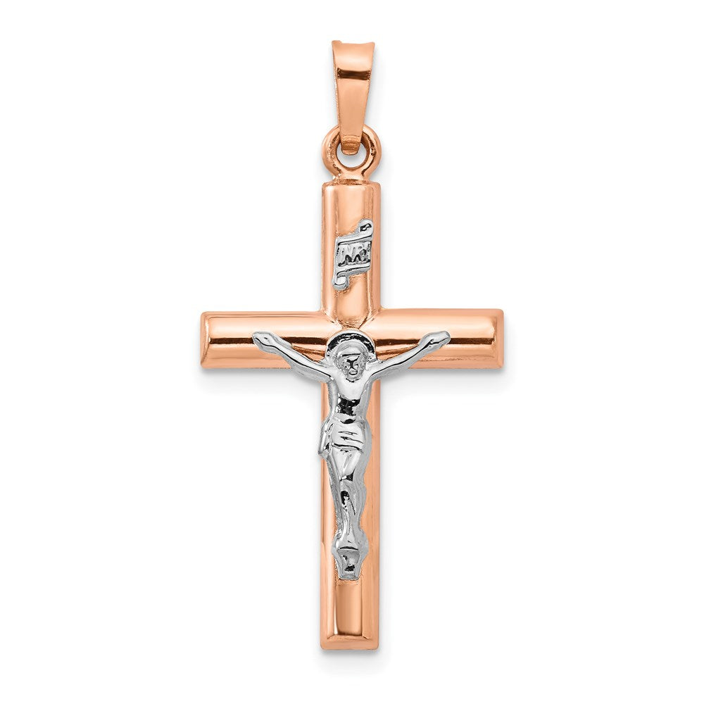 Polished;Die struck;14K Two-tone;Hollow