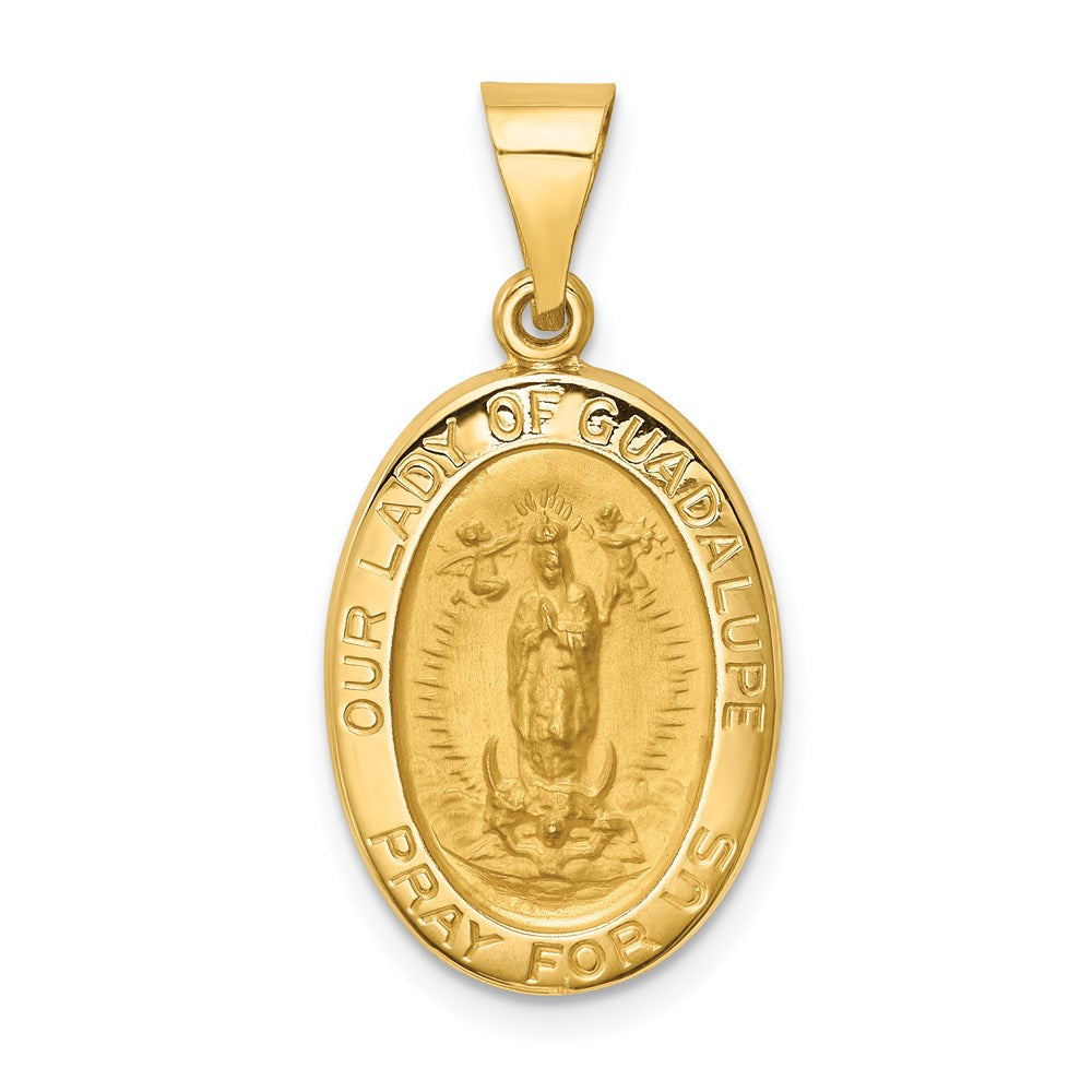 Die struck;14k Yellow gold;Hollow;Engravable;Polished & satin