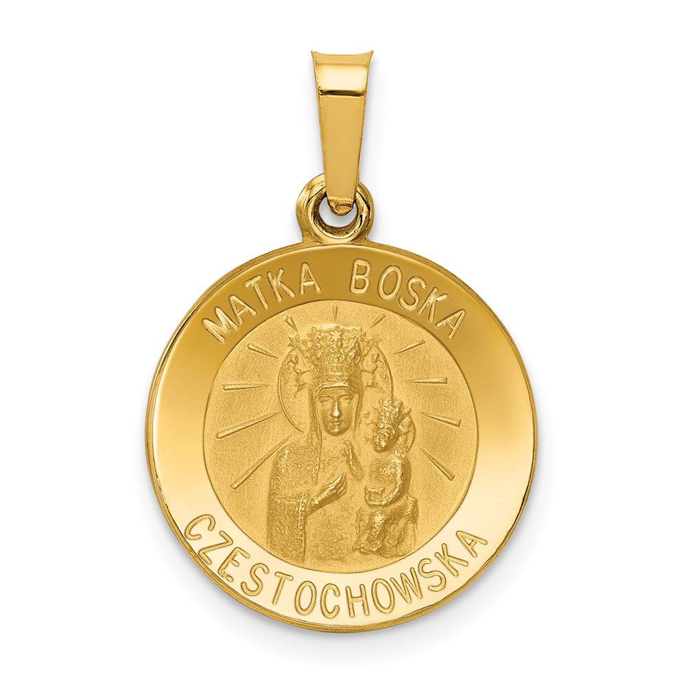 Die struck;14k Yellow gold;Hollow;Reversible;Polished & satin