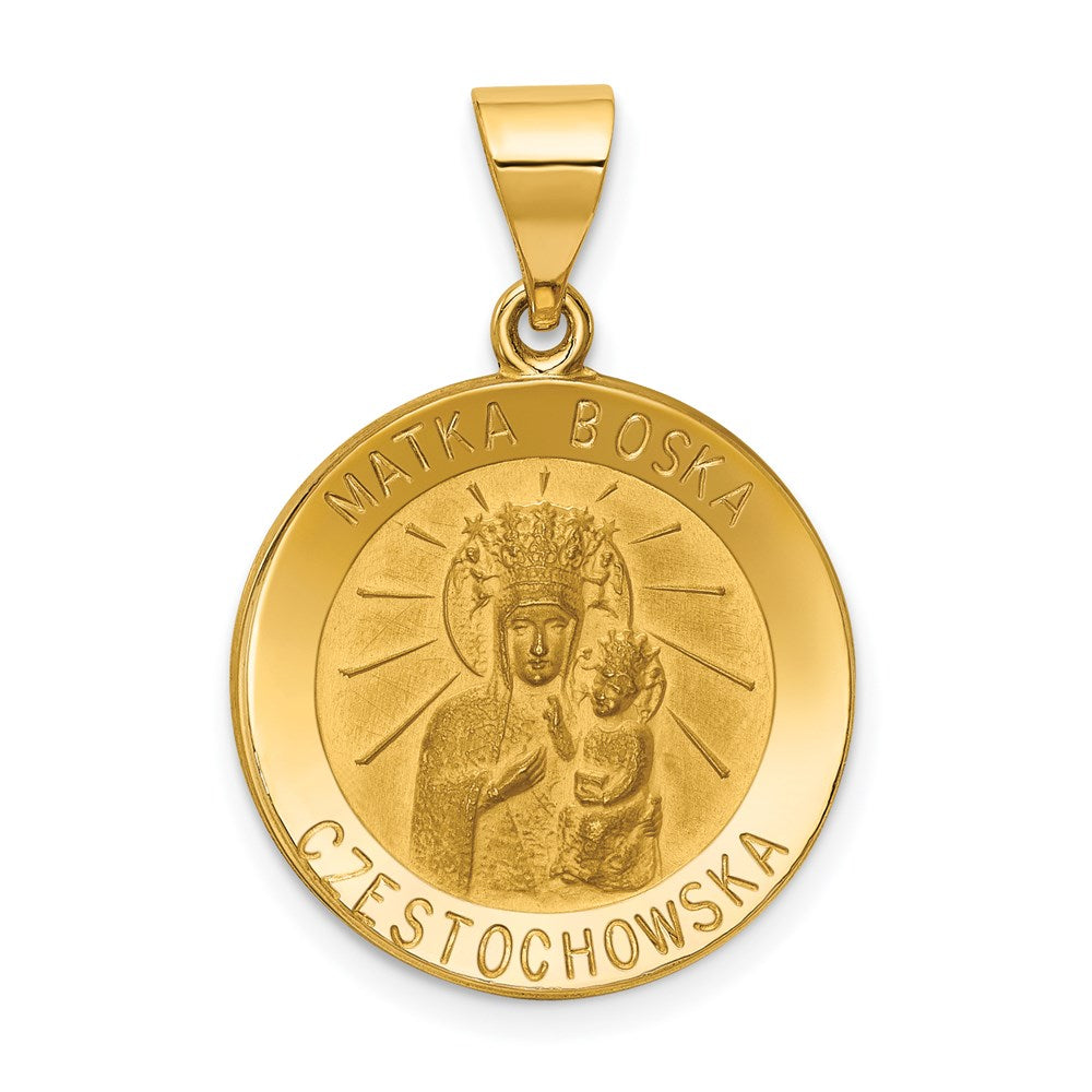 Die struck;14k Yellow gold;Hollow;Reversible;Polished & satin