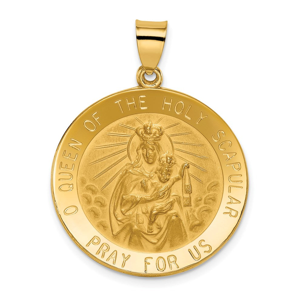 Polished;Die struck;14k Yellow gold;Hollow;Reversible