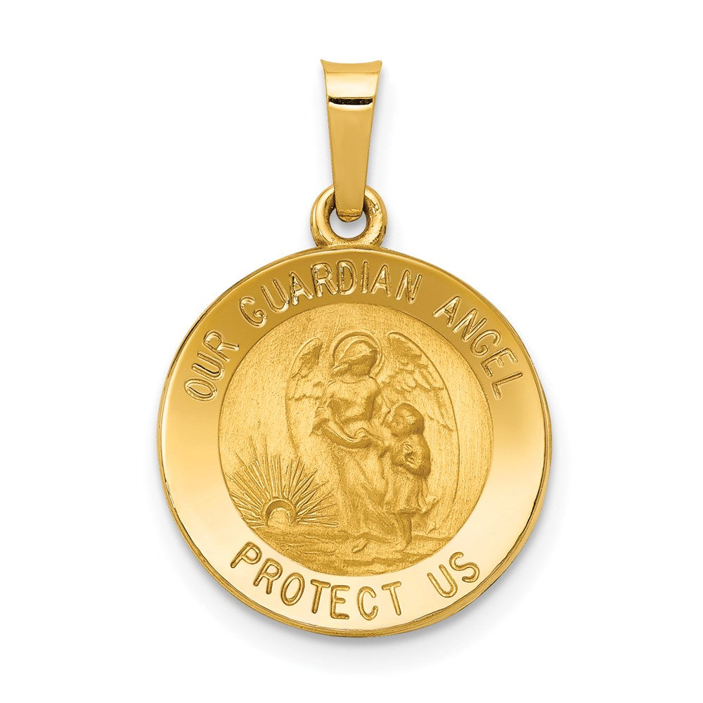 Die struck;14k Yellow gold;Hollow;Engravable;Polished & satin