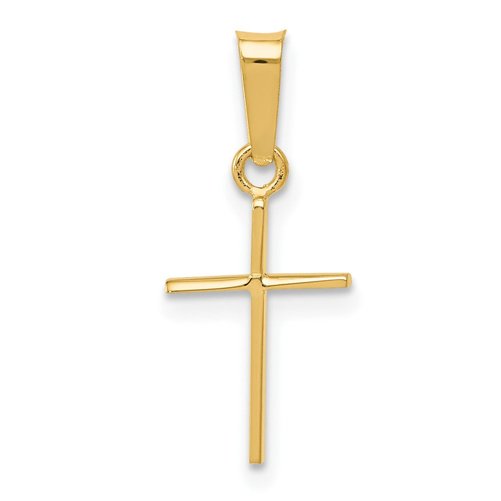 Solid;Polished;Die struck;14k Yellow gold
