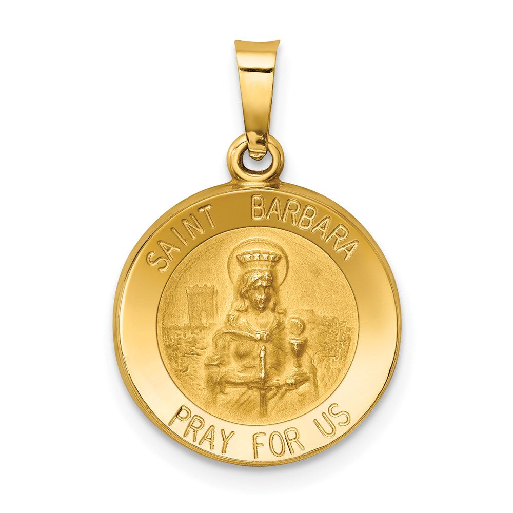 Die struck;14k Yellow gold;Hollow;Engravable;Polished & satin
