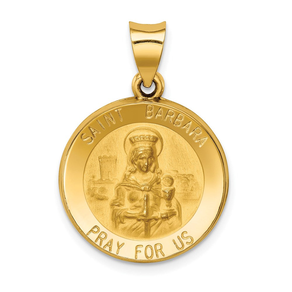 Die struck;14k Yellow gold;Hollow;Engravable;Polished & satin
