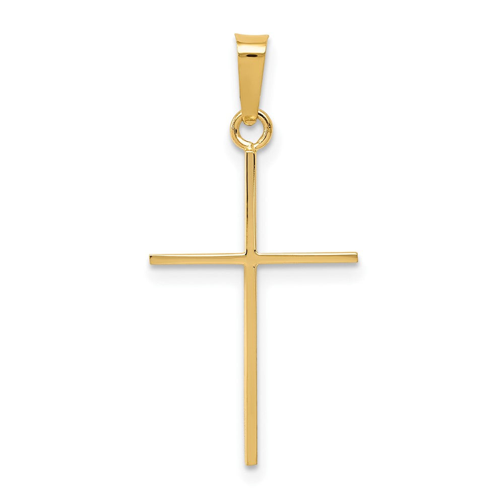 Solid;Polished;Die struck;14k Yellow gold