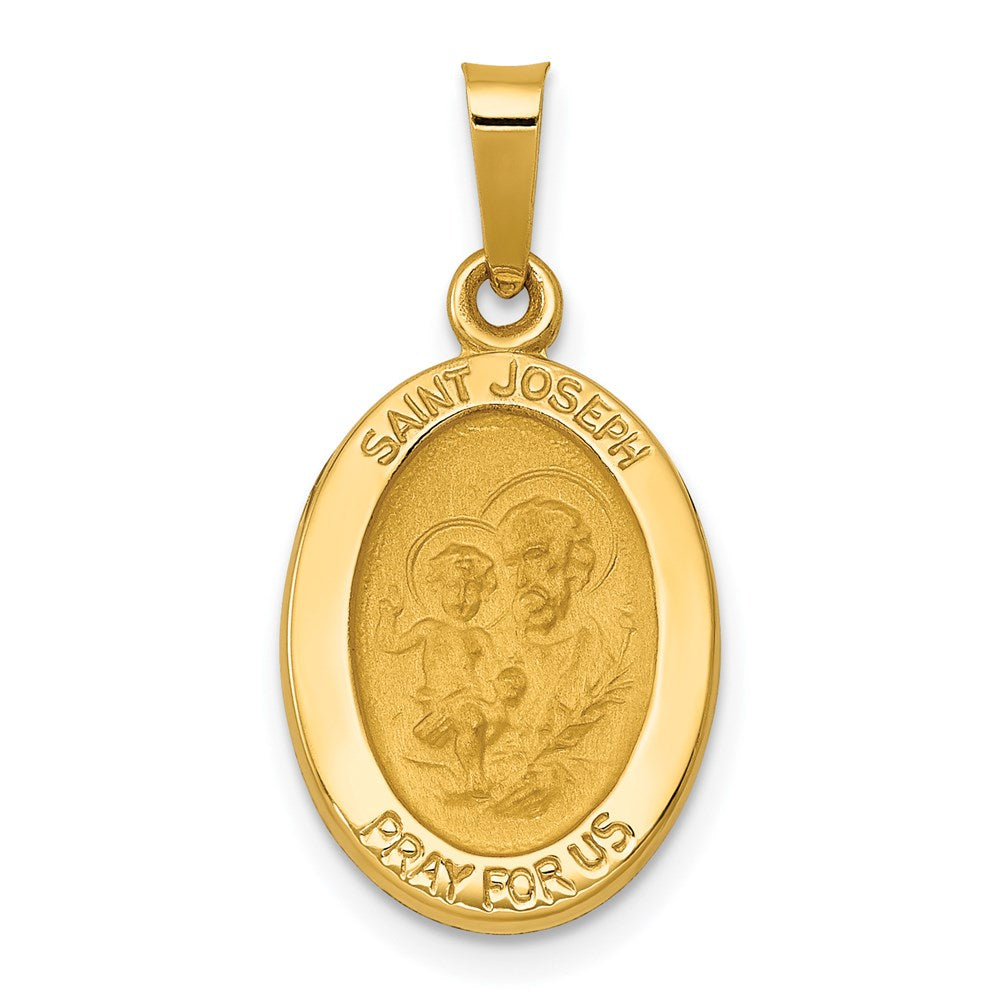 Die struck;14k Yellow gold;Engravable;Polished & satin;Satin Back