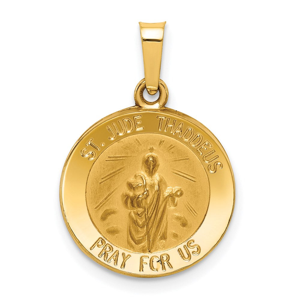 Die struck;14k Yellow gold;Hollow;Engravable;Polished & satin;Satin Back