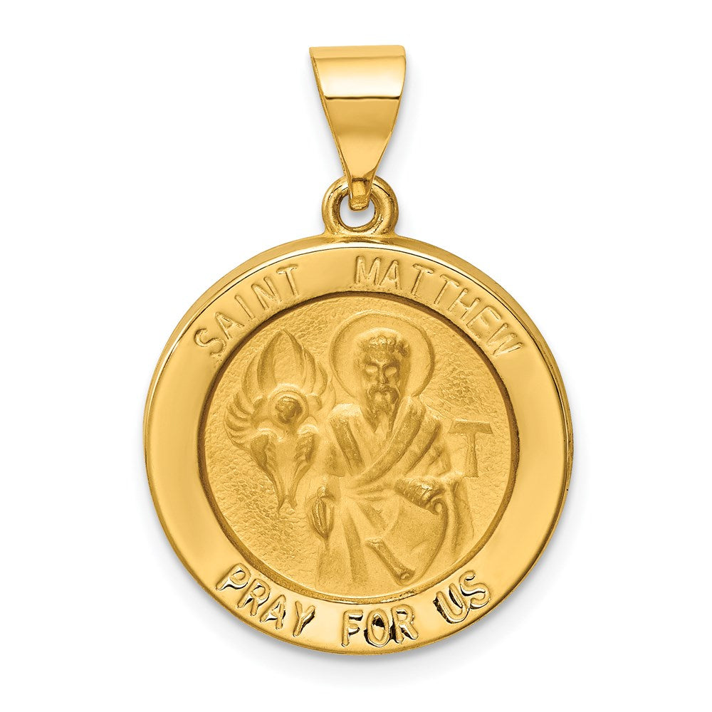Die struck;14k Yellow gold;Hollow;Engravable;Polished & satin;Satin Back