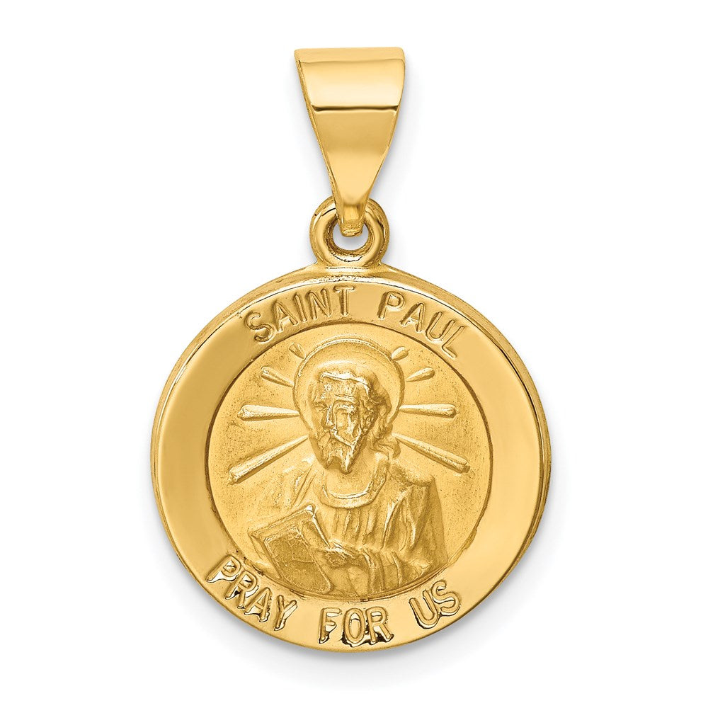 Die struck;14k Yellow gold;Hollow;Engravable;Polished & satin;Satin Back