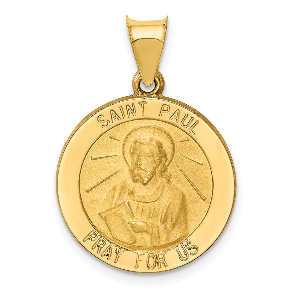 Die struck;14k Yellow gold;Hollow;Engravable;Polished & satin;Satin Back