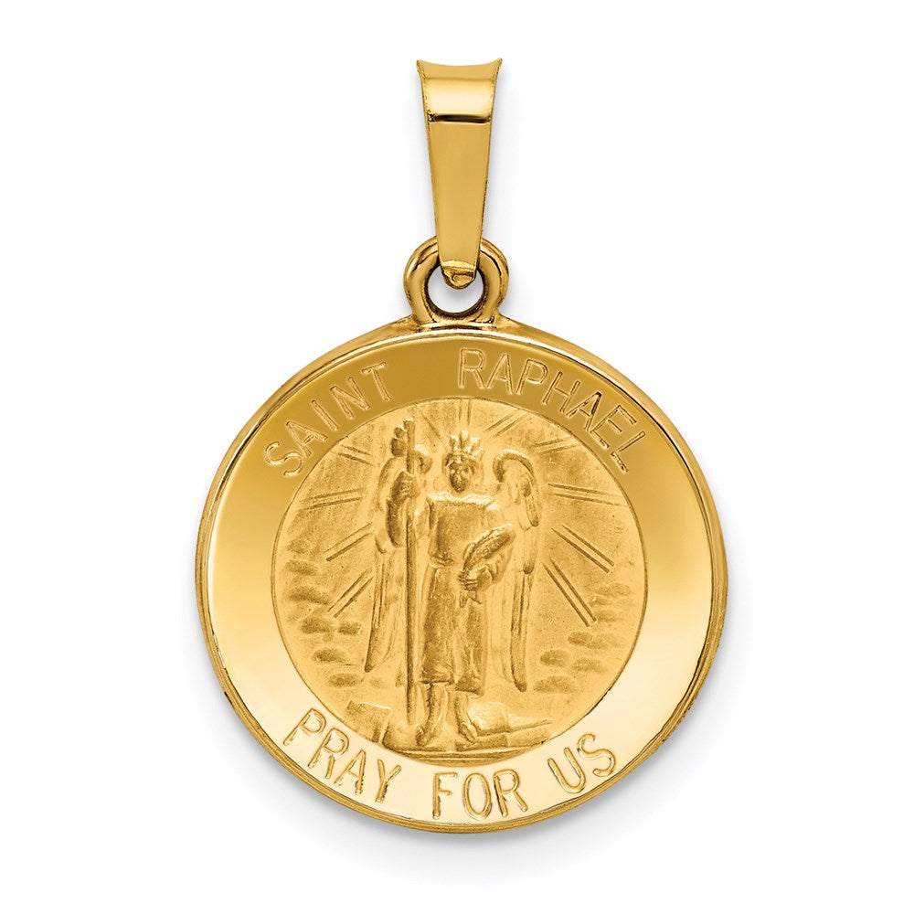 Die struck;14k Yellow gold;Hollow;Engravable;Polished & satin;Satin Back