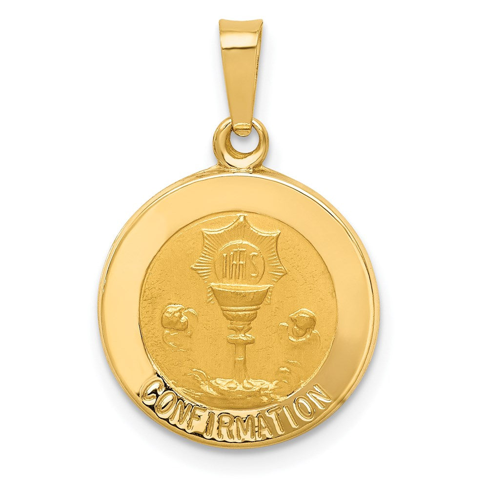 Solid;Die struck;14k Yellow gold;Engravable;Polished & satin;Satin Back
