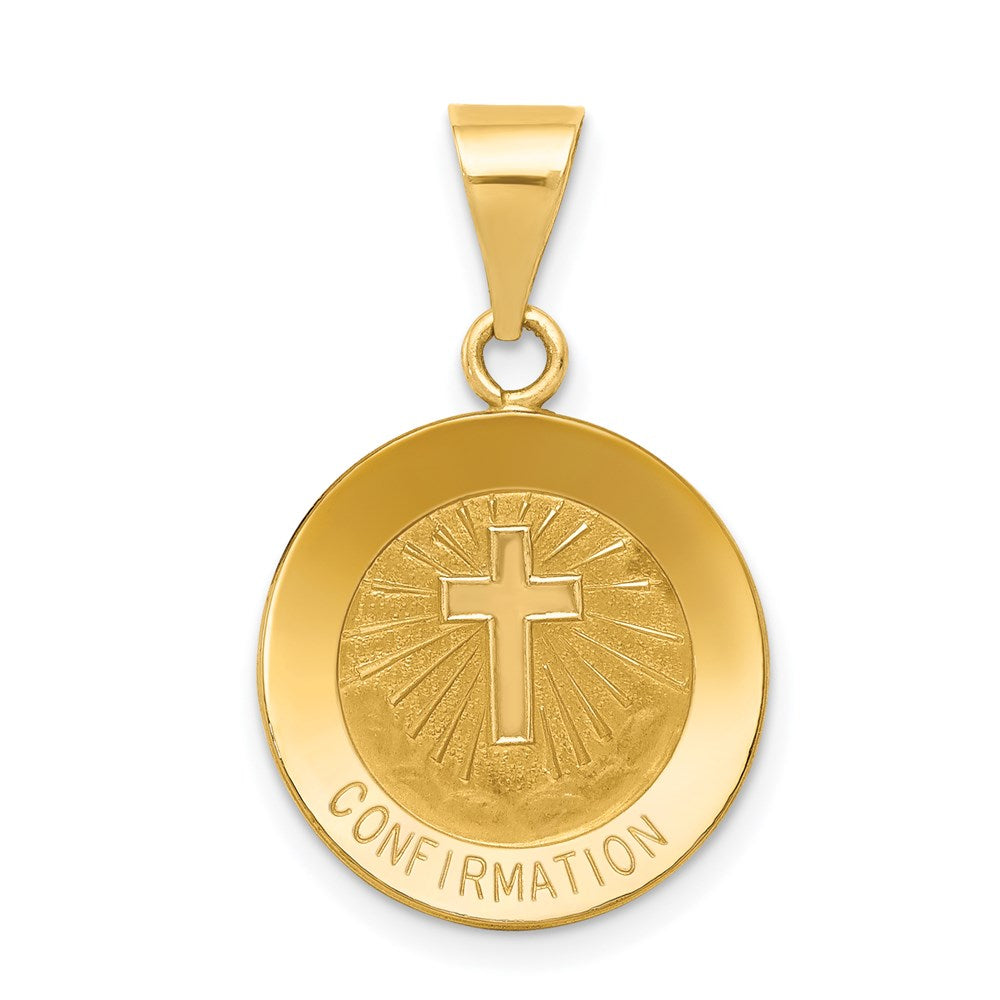 Solid;Die struck;14k Yellow gold;Engravable;Polished & satin;Satin Back