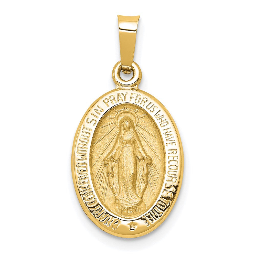 Die struck;14k Yellow gold;Hollow;Polished & satin