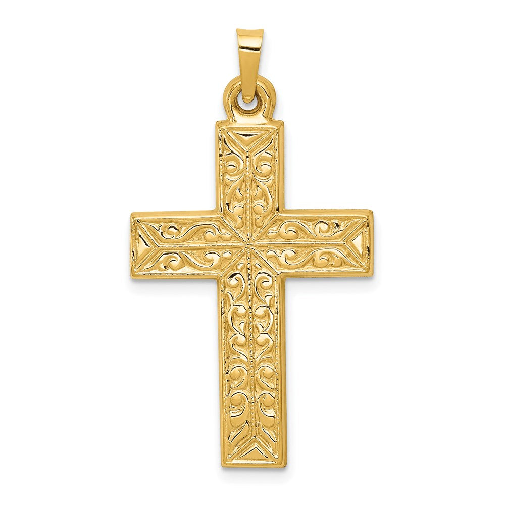Solid;Polished;14k Yellow gold