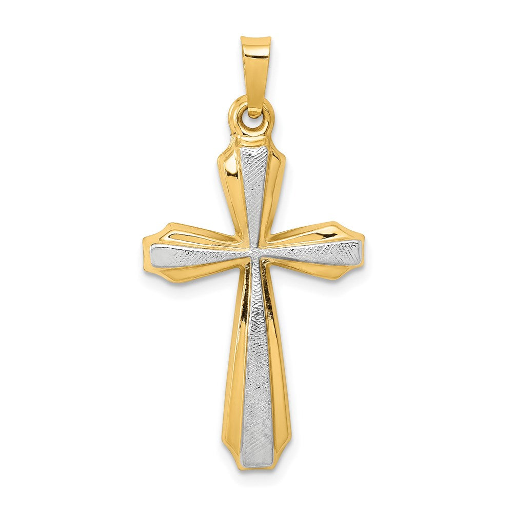 Solid;Polished;Textured;Rhodium-plated