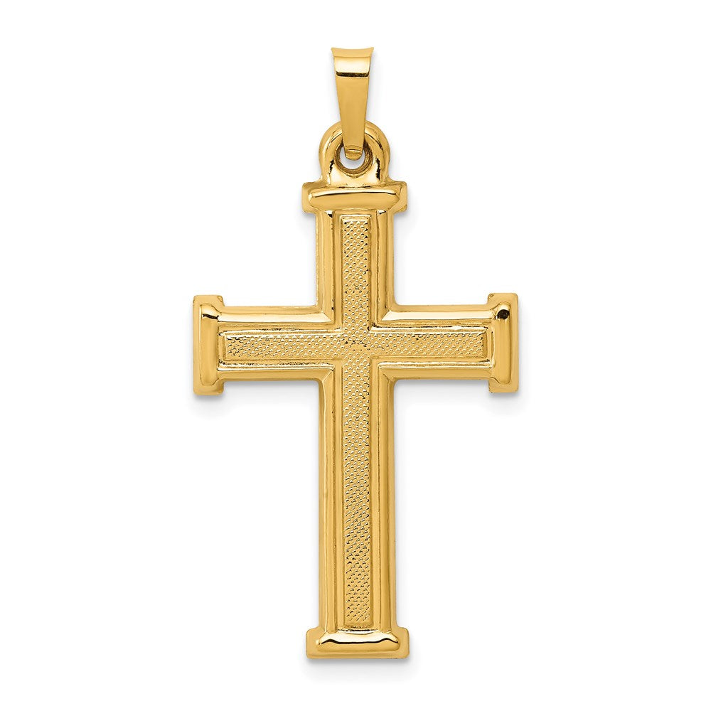Polished;14k Yellow gold;Hollow;Polished back