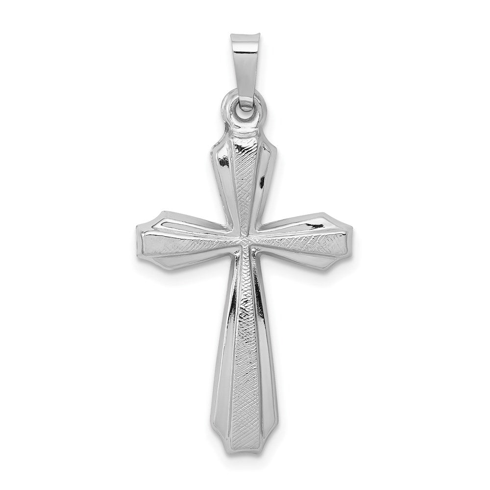 Solid;Polished;14K White gold;Textured