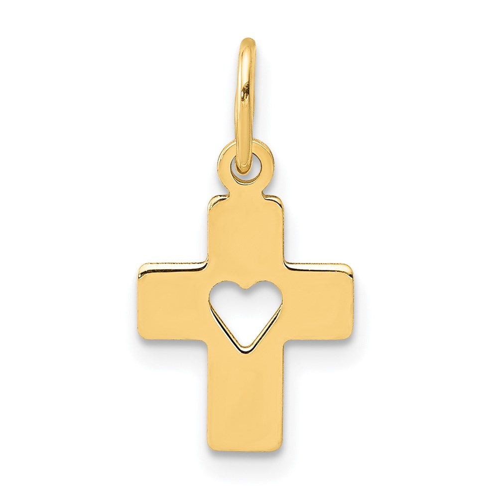 Polished;14k Yellow gold;Heart