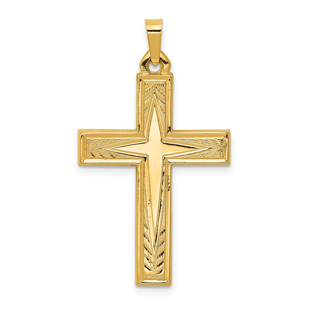 14k Yellow gold;Flat back;Hollow