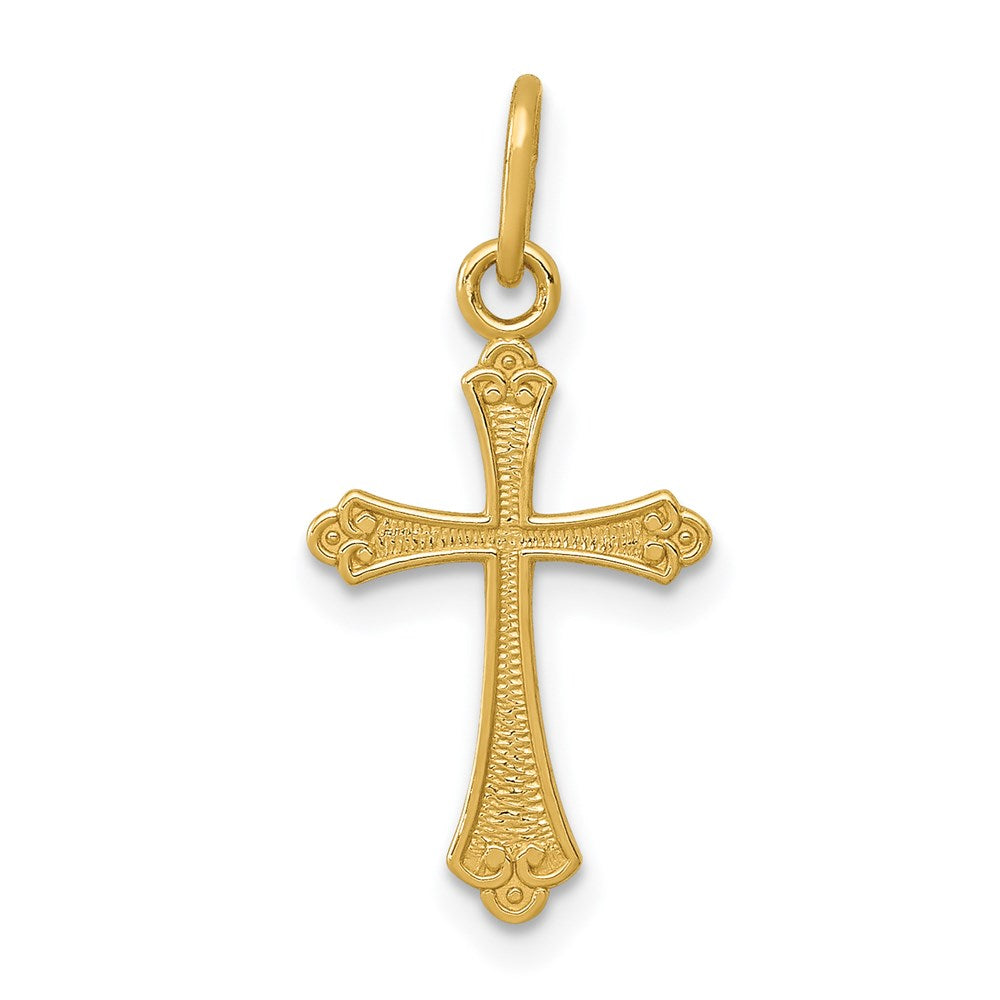 Solid;Casted;Polished;14k Yellow gold;Textured