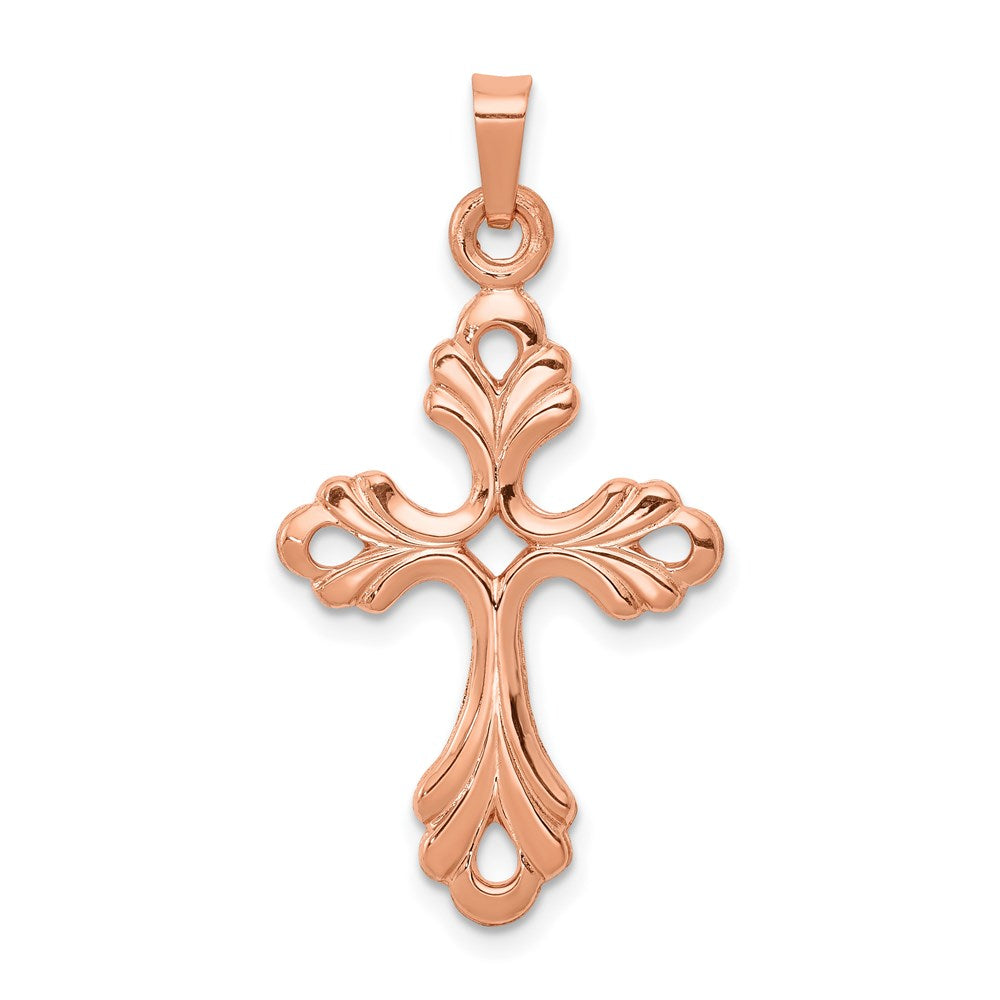 Solid;Casted;Polished;14k Rose gold