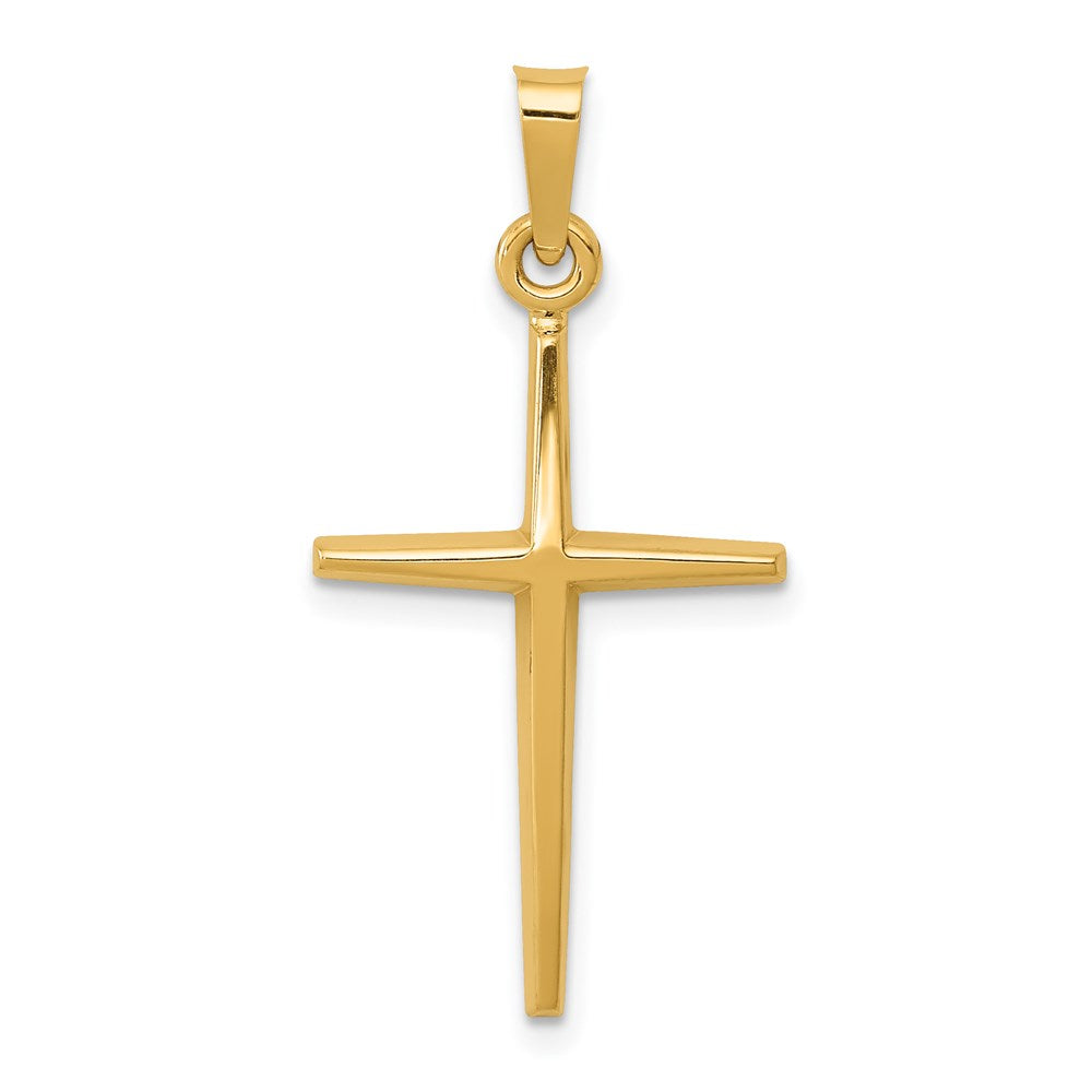 Polished;14k Yellow gold;Flat back