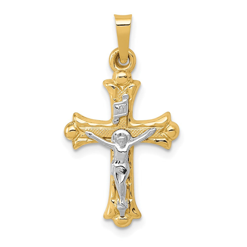 Polished;14K Two-tone;Engravable;Textured