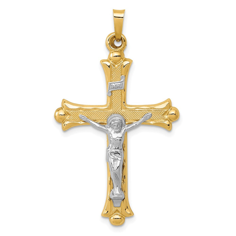 Polished;14K Two-tone;Textured