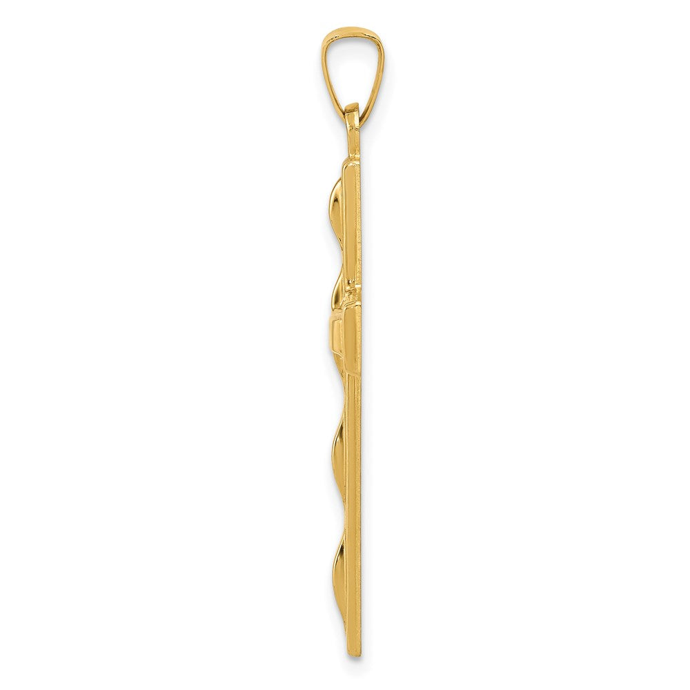 14k Polished Cross Pendant