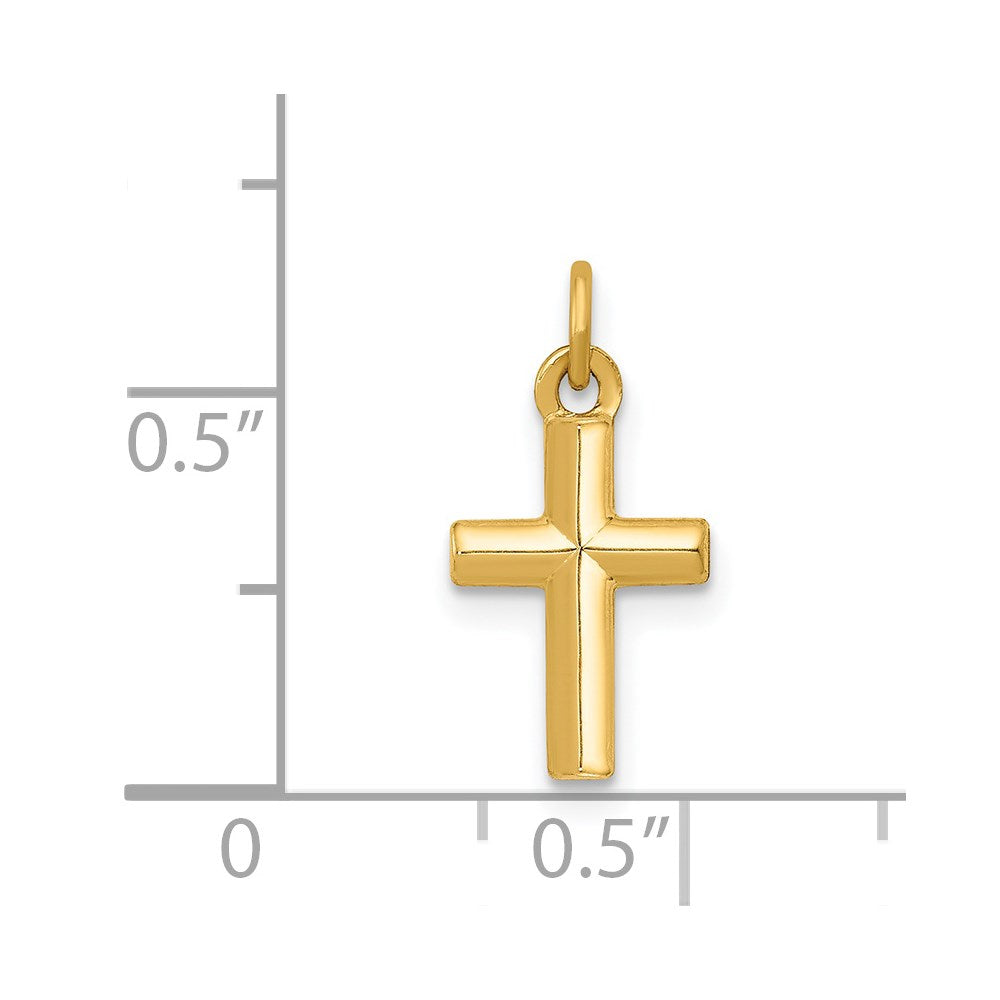 14k Polished Cross Pendant