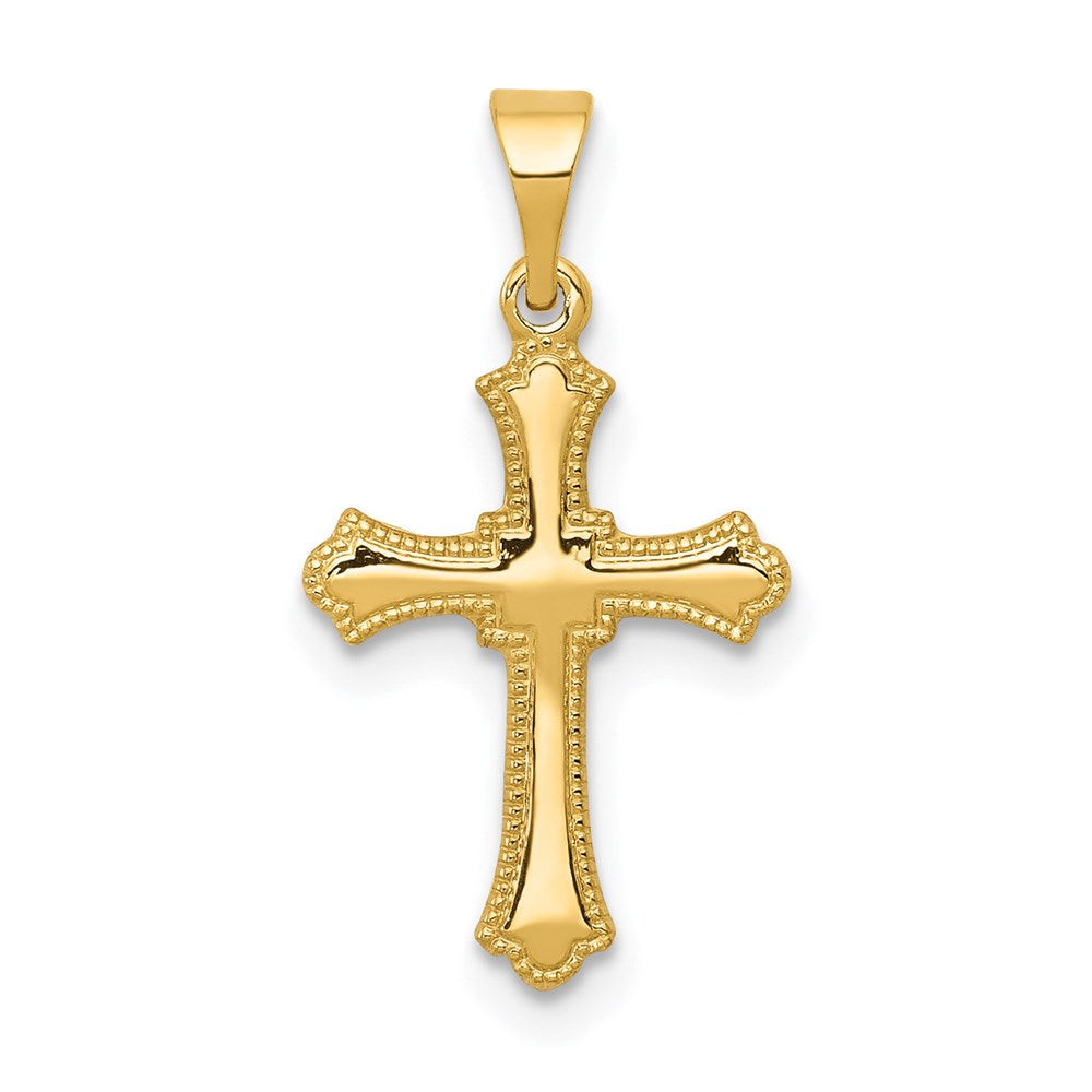 Solid;Casted;Polished;14k Yellow gold;Engravable;Satin Back