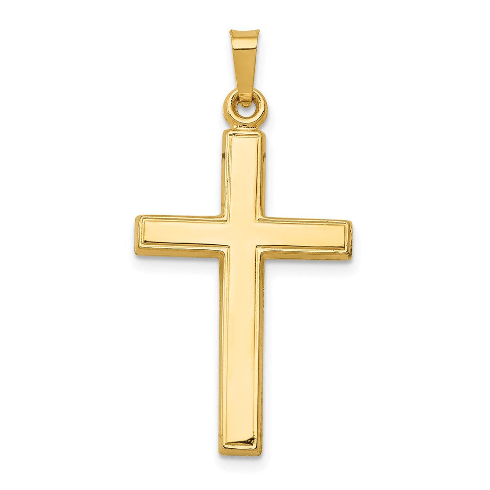 Polished;Die struck;14k Yellow gold;Flat back;Hollow
