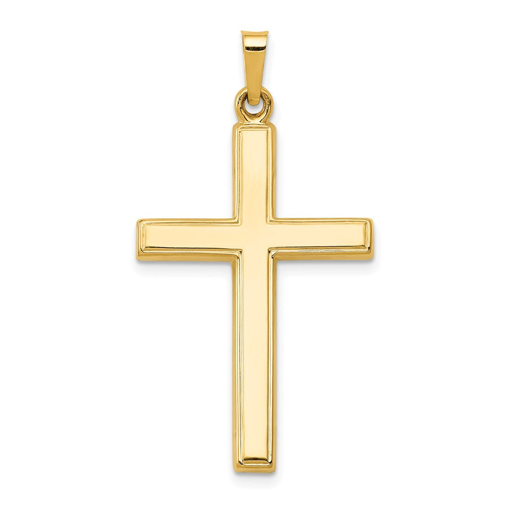 Polished;Die struck;14k Yellow gold;Flat back;Hollow