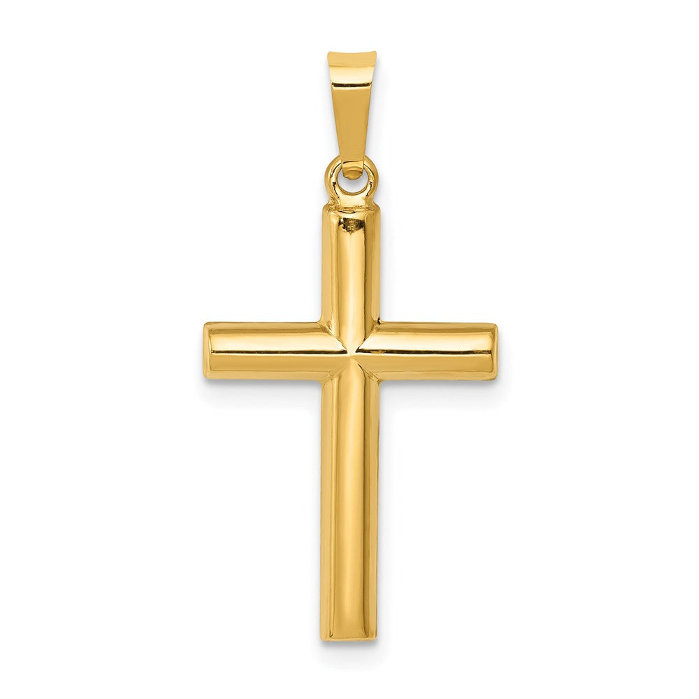 Polished;Die struck;14k Yellow gold;Flat back;Hollow;Satin Back