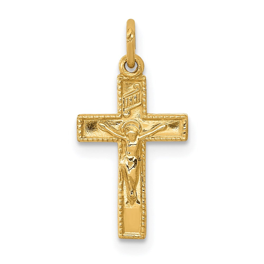 Polished;Die struck;14k Yellow gold;Hollow