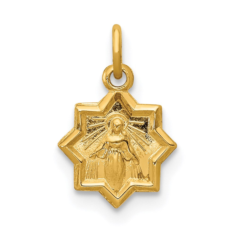 Solid;Polished;Satin;Die struck;14k Yellow gold;Flat back;Engravable