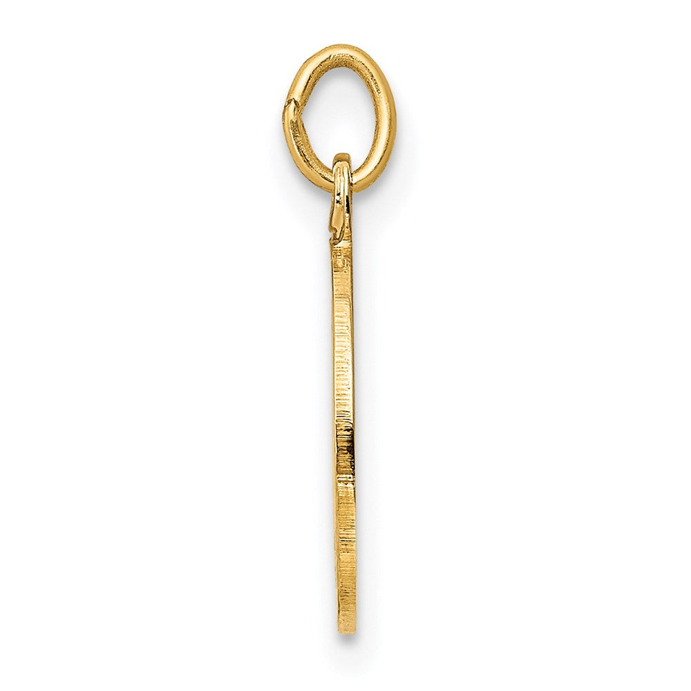 14k Polished and Satin Solid CONFIRMATION with Cross Charm
